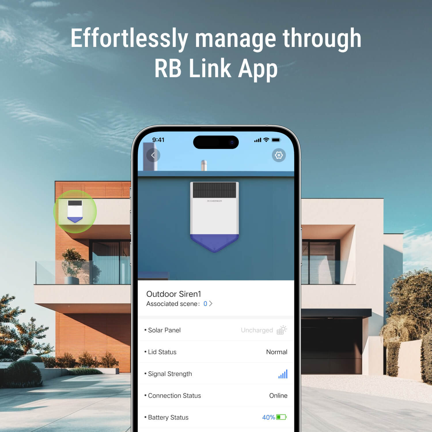 Outdoor Alarm Siren (solar powered)